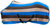 %%  Abschwitzdecke -Colour stripes- blau/beige/dunkelbraun   gr  135 cm %%