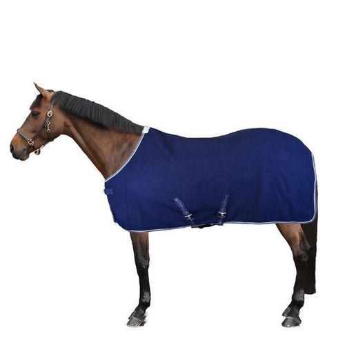 Imperial Riding  Abschwitzdecke Fleece gr 135 cm blau + 155 cm braun